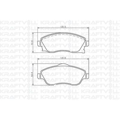 Fren Disk Balata Ön KRAFTVOLL 07010031