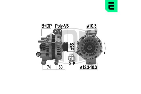 Alternatör  Mazda 6 Sedan (GG)(03.2002->)  ERA 209422A
