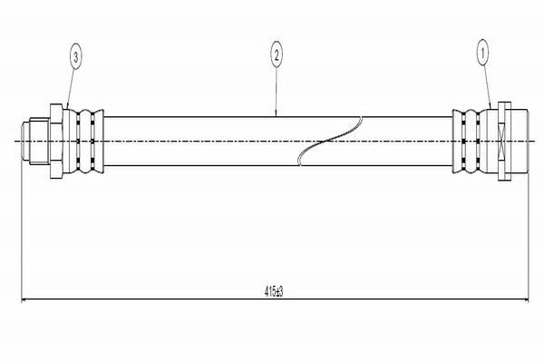Fren Hortumu Ön Sağ veya Sol CAVO C800 654A