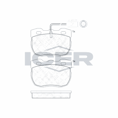 Fren Disk Balata Ön OTOZONE FDO9107-R