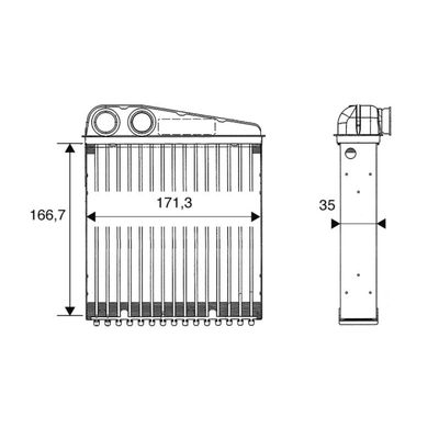 Kalorifer Radyatörü  Nissan Micra (K12E)(11.2002->)  VALEO 812250