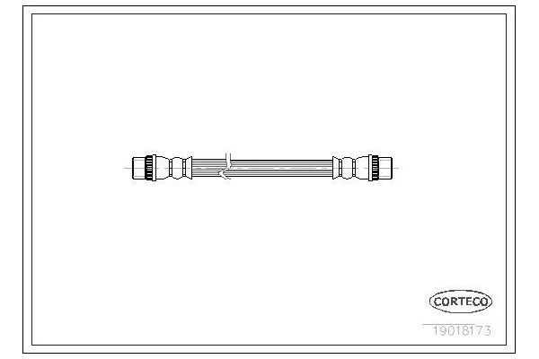 Fren Hortumu Arka Sağ veya Sol Renault R 19 Chamade 4 Kapı (L53)(06.1989->)  CORTECO 19018173