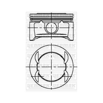 Piston (74.40MM-1.00)  YENMAK 31-04222-100