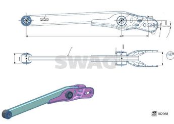 Denge Kolu Arka Sağ veya Sol SWAG 33 10 8493  50521929 51806628