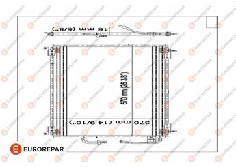 Klima Radyatörü  EUROREPAR E163299  E163299 6453JA 6453V0 6455Y1