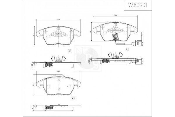 Fren Disk Balata Ön Seat Ibiza SC (6P5)(05.2015->)  FROW 404.1101.001