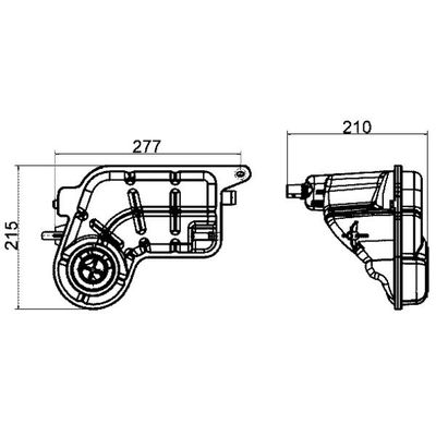 Radyatör Yedek Su Deposu  Audi A6 Avant (4F5)(03.2005->)  MAHLE CRT 20 000S