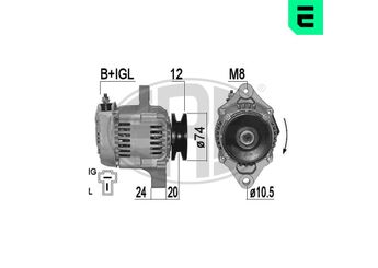 Alternatör  ERA 209513A  2706078001 1735664012 17356-64012 27060-78001 2706078071 27060-78071 2706087510 27060-87510 2706087702 27060-87702 2706096001 27060-96001