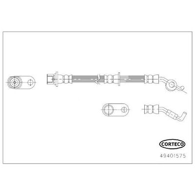 Fren Hortumu Arka Sol Toyota Auris Touring Sports (E18)(03.2013->)  CAVO C901 162A