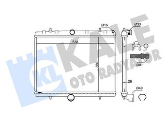 Su Radyatörü  KALE 368500  98AB8005DD BFR011026  BFR011026 1330Q7 1330.Q7 133368 1498986080