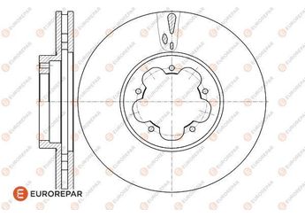 Fren Disk Ayna Ön Sağ ve Sol EUROREPAR 1618889280  1618889280 1371393 1503287 2256302 6C111125AA 6C111125AB ME6C1J1125AB