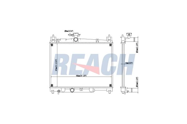 Su Radyatörü  Toyota Yaris (NCP1/NLP1/SCP1)(1999->)  ORİS BTO127016