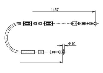 El Fren Teli Arka Sağ BOSCH 1 987 482 900  4642012390