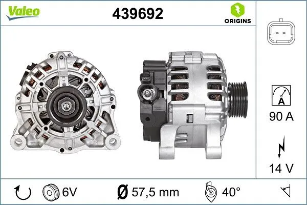 Alternatör  VALEO 439692