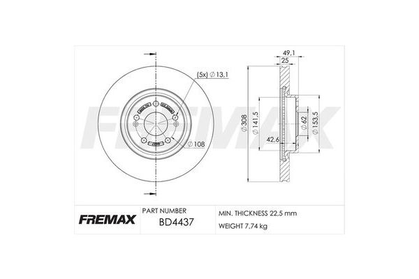 Fren Disk Ayna Ön Sağ ve Sol RECOVER 51560