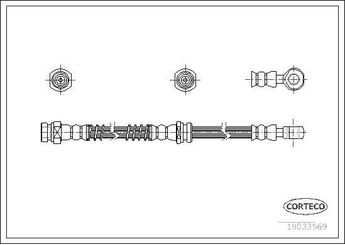 Fren Hortumu Ön Sağ veya Sol FROW 555.1112.028  MN116147