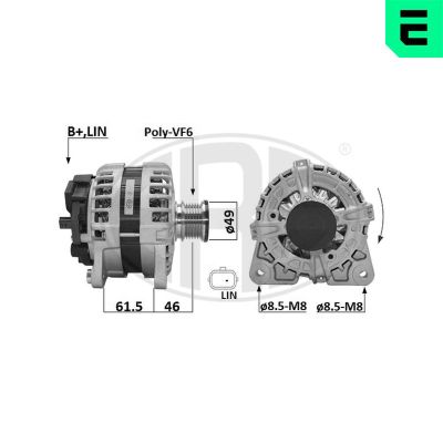 Alternatör  VALEO 443423