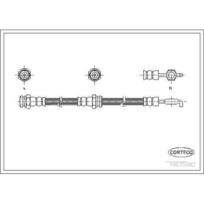 Fren Hortumu Ön Sağ veya Sol SVAC 20-0190
