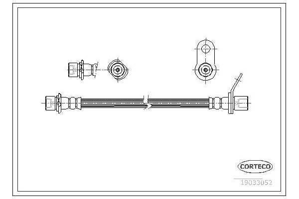 Fren Hortumu Arka Sol Toyota Avensis Combi SW (T22)(1998->)  CAVO C901 485A
