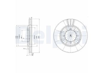 Fren Disk Ayna Ön Sağ ve Sol DELPHI BG2628  5171228300 51712-28300