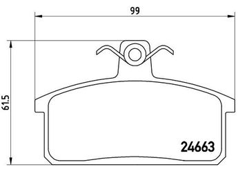 Fren Disk Balata Ön veya Arka BREMBO P 79 007  500028834 A01225 00000A01225 A00154 00000A00154 A00906 00000A00906 A0906B00 00000A0906B00