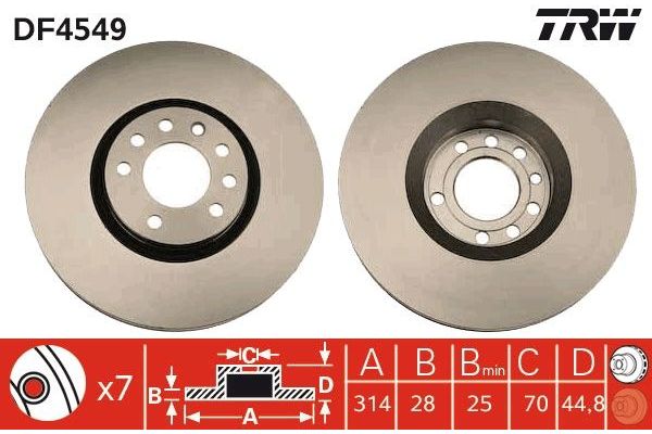 Fren Disk Ayna Ön Sağ ve Sol Saab 9-3 Cabriolet (2008->)  OPEL ORJINAL 95526643