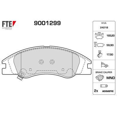 Fren Disk Balata Ön Kia Cerato Coupe (TD)(2011->)  FTE 9001299