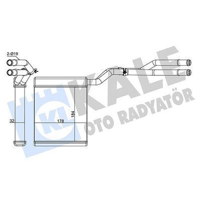 Kalorifer Radyatörü  Ford Mondeo 4/5 Kapı (CA2)(2007->)  MGA 81135