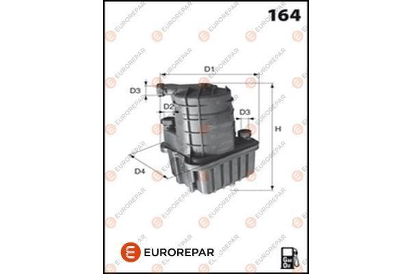 Yakıt Filtresi  Renault Clio III Grandtour (01.2008->)  EUROREPAR 1616215080