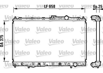 Su Radyatörü  VALEO 734132  MB845796 MB845797 MB957758