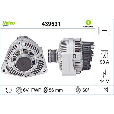 Alternatör  VALEO 439531