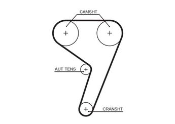Triger Kayışı  GATES 5433XS  96MM6K288BA 96MM 6K288 BA 1823388 PMTB236 1004297 1004299 96MM6K288A1A 96MM6K288A2A 1E0512205 1E05-12-205 1E0612205 1E06-12-205 C20112201 C201-12-201 C20112201A C201-12-201A C60612201 C606-12-201 274562 30711607 31330351