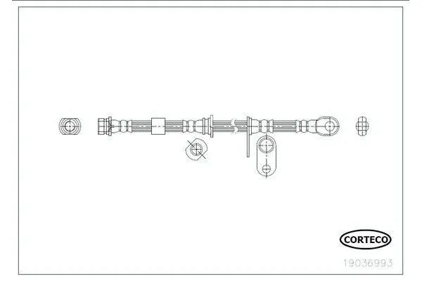 Fren Hortumu Ön Sağ Mitsubishi L200 (KA0/KB0)(2006->)  ASPART 3HOS1568