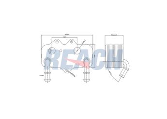 Motor Yağ Soğutucu  AKD OP146115  650607 4772133 47 72 133 5989070121 90571674 9117318 9543687 S90571674