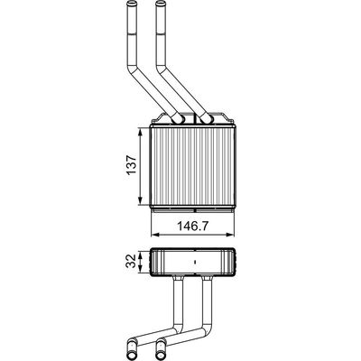 Kalorifer Radyatörü  Ford Transit Kombi (TT9)(2006->)  VALEO 811520