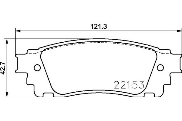 Fren Disk Balata Arka Lexus NX (AZ10)(07.2014->)  BREMBO P 83 166