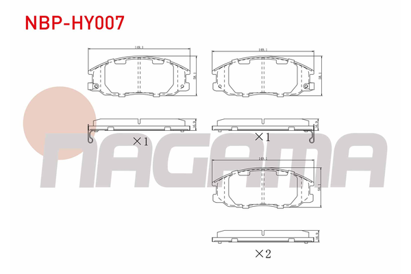 Fren Disk Balata Ön NAGAMA NBP-HY007