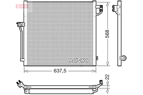 Klima Radyatörü  Mercedes GLE -Serisi (BM 166)(04.2015->)  MGA 82488