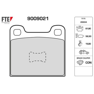 Fren Disk Balata Arka FTE 9009021