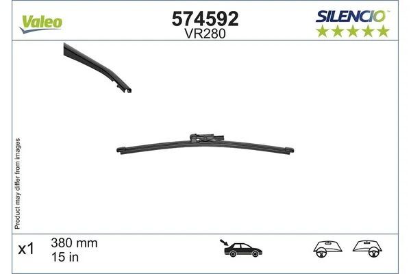 Silecek Süpürgesi Arka   Land Rover Range Rover Sport (2013->)  VALEO 574592