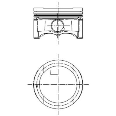 Piston (81.01MM-STD)  Volkswagen Jetta V (1K2)(08.2005->2010)  KOLBENSCHMIDT 99792600