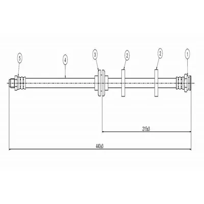 Fren Hortumu Ön Sağ veya Sol Lancia Dedra S.Wagon (1994->)  CAVO C800 531A