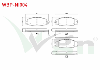 Fren Disk Balata Ön WGN WBP-NI004  
