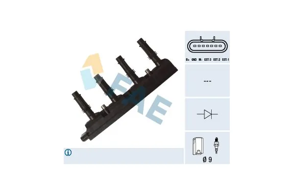 Ateşleme Bobini  Opel Zafira C (2016->)  PSA ORJINAL 25198623