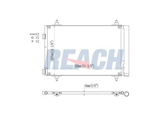 Klima Radyatörü  EUROREPAR E163364  E163364 6455CY 6455GK 6455HL 9650545980 9650631680 9680545980 6455.CY
