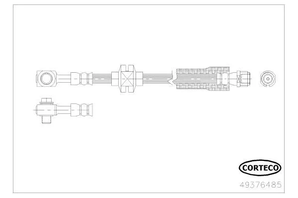 Fren Hortumu Ön Sağ veya Sol OSSCA 01059