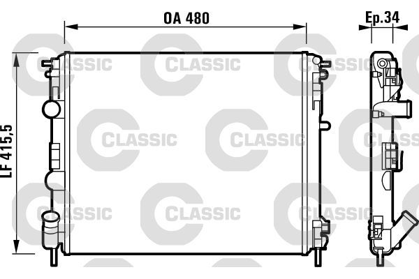 Su Radyatörü  BMW 3 Serisi Touring (E91)(2005->)  VALEO 232721