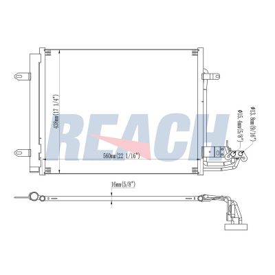 Klima Radyatörü  Volkswagen Touran (1T1)(02.2003->2006)  EUROREPAR 1610160080