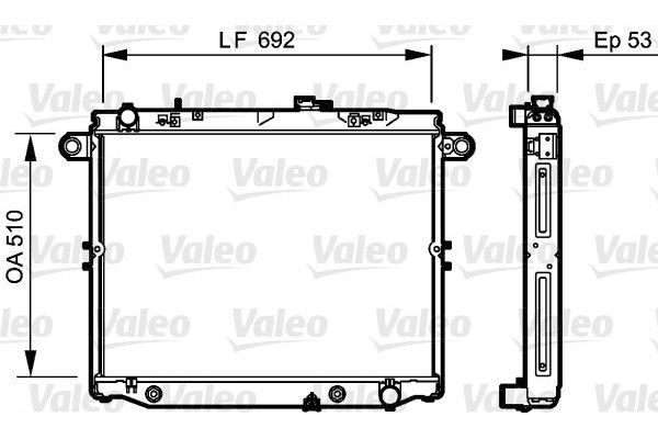 Su Radyatörü  Toyota Land Cruiser (J10)(1998->)  VALEO 734192