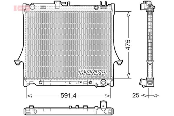 Su Radyatörü  DENSO DRM99015